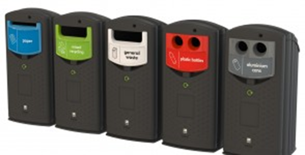 Plastic recycling bins - Recycling bin Envirobank 140