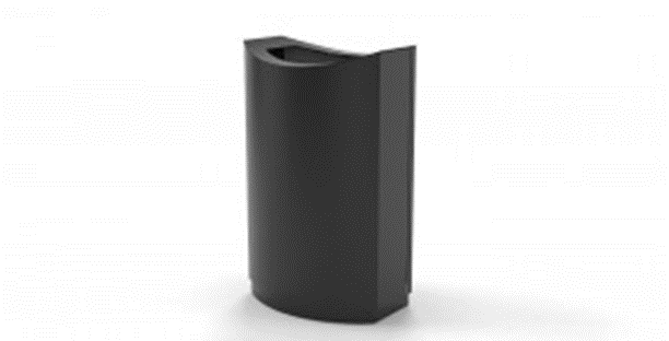 Metallic Bins - Recycling bin FinBin Wave Series