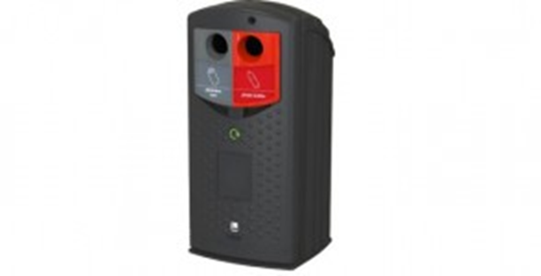 Plastic recycling bins - Recycling bin Envirobank Split 180