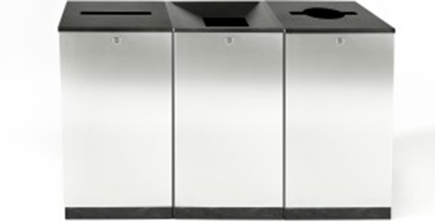 Metallic Bins - Recycling bin FinBin Edge Series