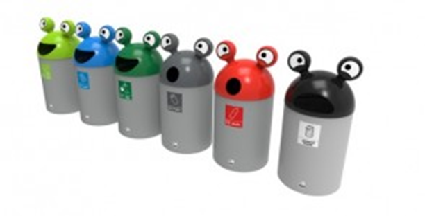Plastic recycling bins - Recycling bin Space Buddy