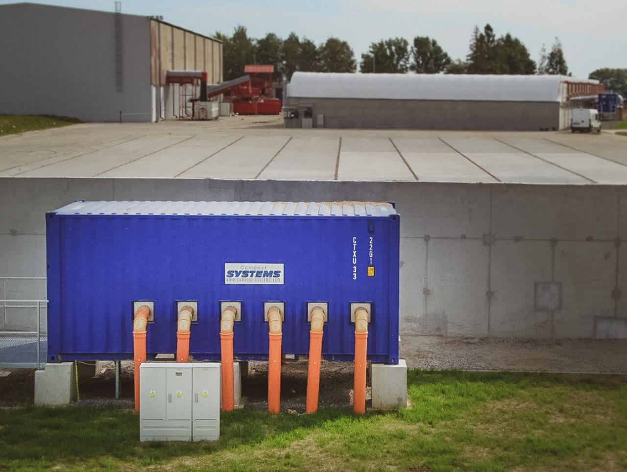 Pre-fabricated aeration station -Composting Aeration technology